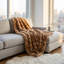Mink Knitted Throw Blanket-458151113
