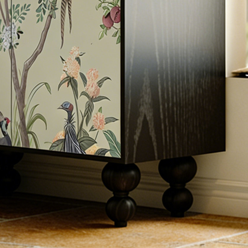 French Retro Minimalist Style Accent Cabinet