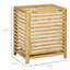 Panier à linge en bambou avec couvercle HOMcom, panier à linge avec sac à doublure amovible, panier à linge sale, 19,75 po x 14,25 po x 23,5 po, naturel