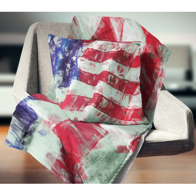 Drapeau des États-Unis, art abstrait - impression de cartes et de drapeaux