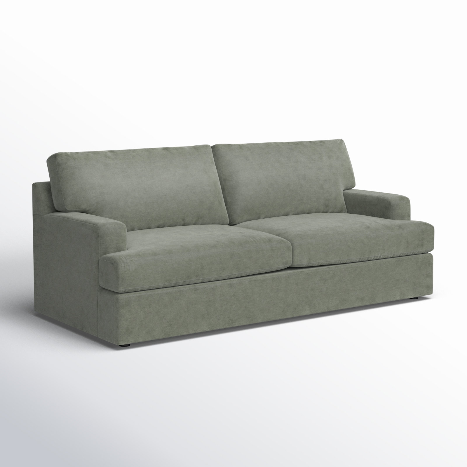 Cleo 84" Velvet Sofa Bed, Nave Metal Performance Distressed Velvet