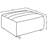 Comfortable Square Upholstered Ottoman（ONLY OTTOMAN)