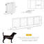 Barrière pour animaux autoportante