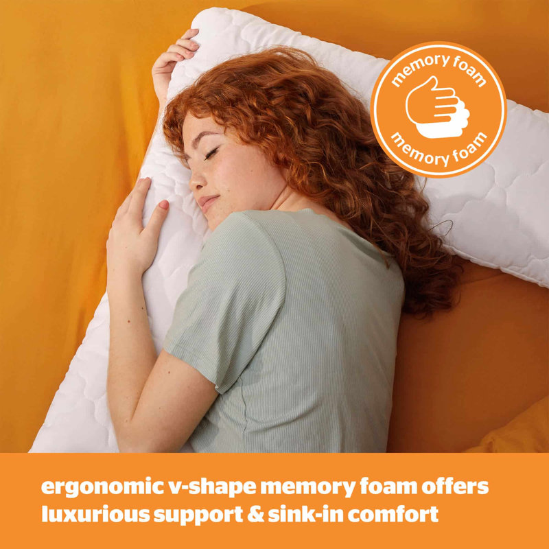 Silentnight Impress Memory Foam V Shape Pillow Pair