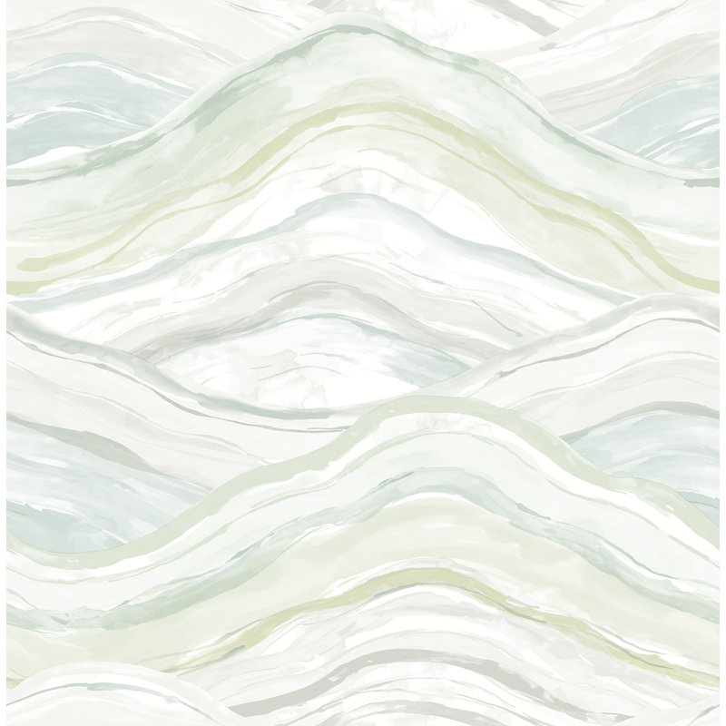 Abstract Wallpaper Double Roll, Green