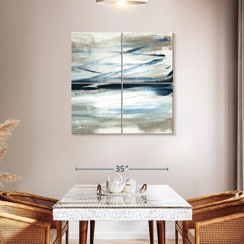 Tumultuous Indigo IV, 38" H x 38" W