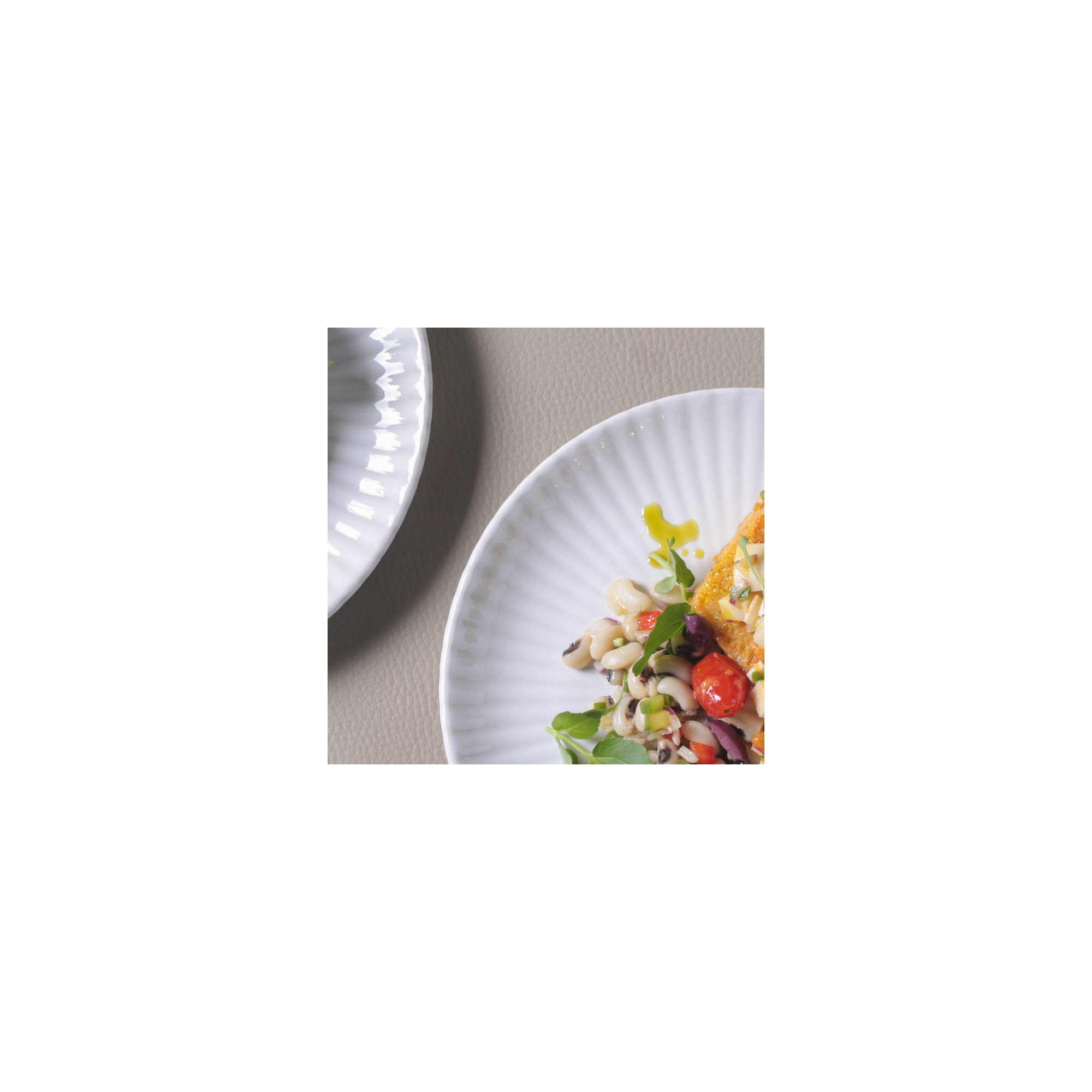 Coup Stoneware Magari Dessert Plate, White
