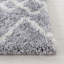 Tapis à poil long gris / blanc Tahoe 665-66777636
