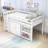 Twin Loft Bed With Storage Cabinets, Desk, And Safety Features-769140651