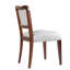 2 chaises de salle à manger rembourrées à finition noyer - Côté traditionnel élégant avec sièges et dossiers confortables pour les événements formels de l'assise, construction solide, polyvalente dans la décoration intérieure