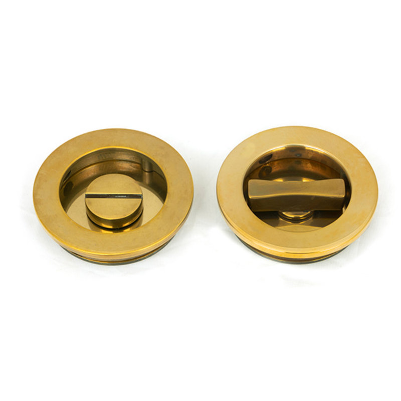 Door Accessory, Aged Brass, 6cm H x 6cm W x 1.3cm D