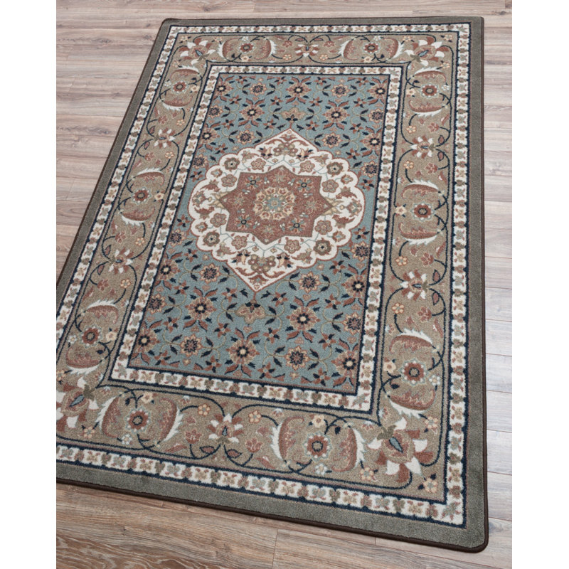 Prolley Oriental Indoor Rug, Round 7'7"