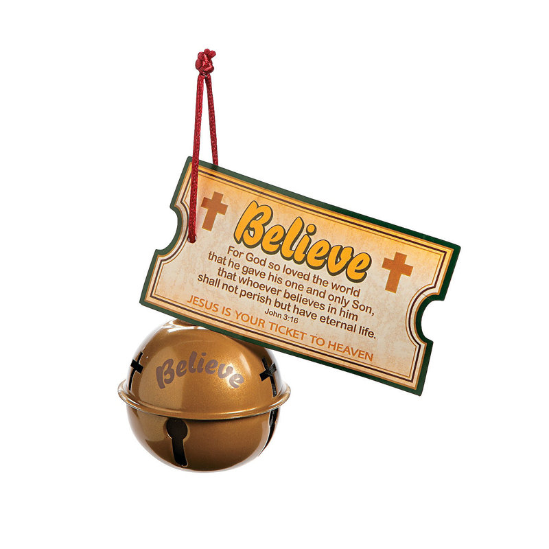 Ensemble de 12 figurines de Noël suspendues en forme de cloche de Noël