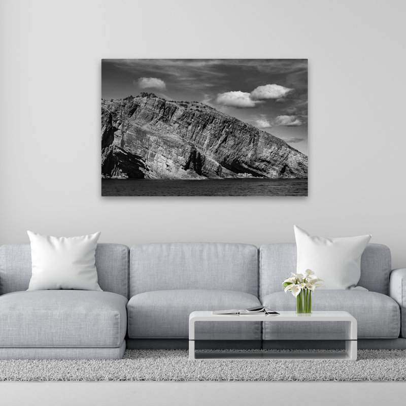 Horizons of Land - Photographie de paysage, art naturel blanc, H 40 po x l 60 po