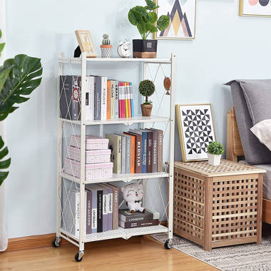 Anouar 17.25'' W Shelving Unit with Wheels