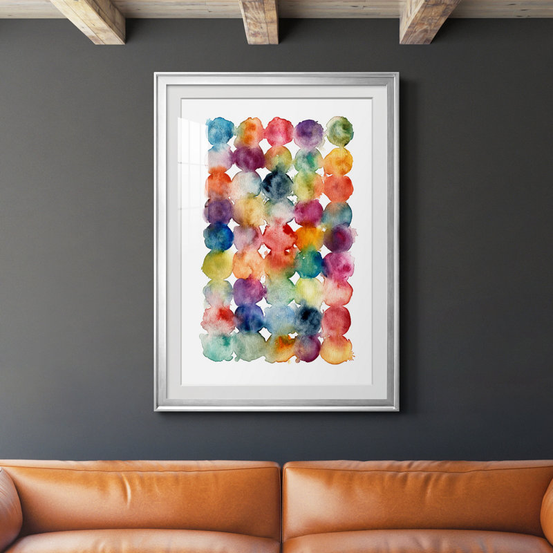 Spectrum Side by Side - Peinture encadrée, Argent, H 26,5 po x l 36,5 po x P 1,5 po