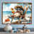 Brown Floater Framed