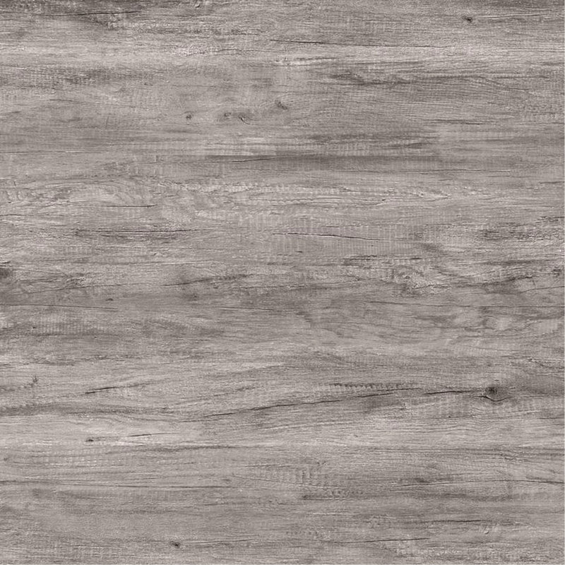 Bibliothèque à 4 tablettes avec cadre en métal noir et tablettes en bois flotté gris