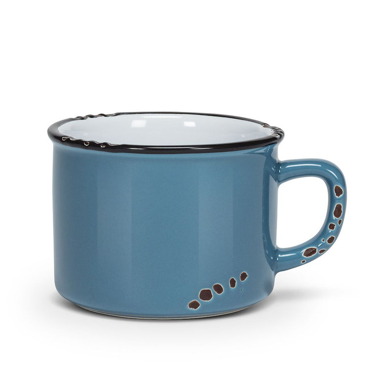 Tasse à cappuccino émaillée Naniouni, Denim