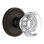 Grandeur Newport Rosette Double Dummy with Chambord Crystal Door Knob