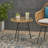 Orlando Outdoor Glass Top Faux Rattan Side Table,Tempered Glass Top End Table For Balcony Porch Deck-314546458