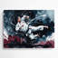 Art mural gris en métal Sports Karate-1760610189
