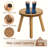 solid wood stool