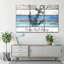 «Blue Anchor Quote», impression sur toile tendue 3 pièces-92828183