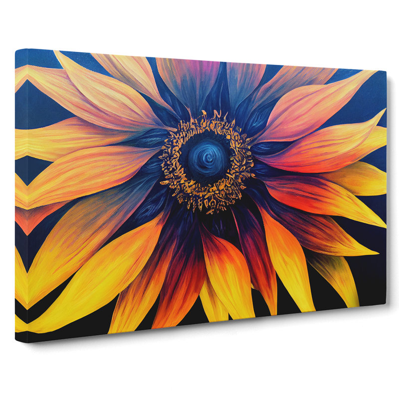 Attractive Sunflower - Wrapped Canvas, 40cm H x 60cm W