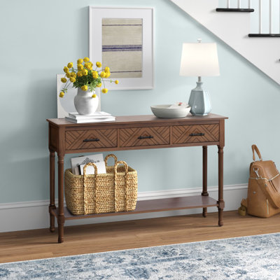 Chupp 47.3'' Solid Wood Top Console Table