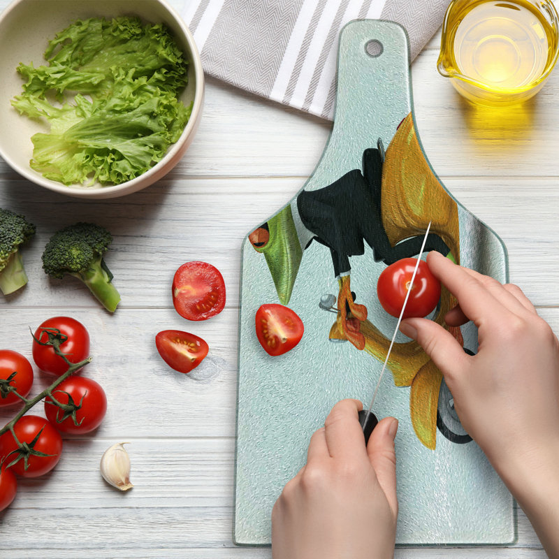 Planche à découper en verre trempé Ambesonne