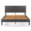 Lit plateforme tapissier avec capitonnage vertical-1774665549-1774665547