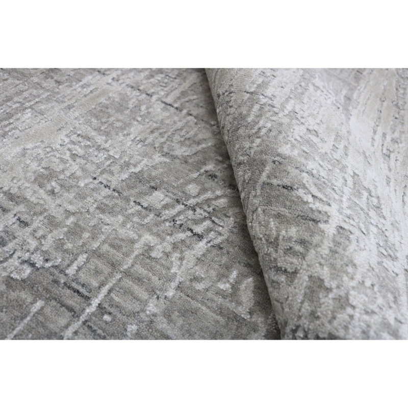 Linen Abstract Area Rug, Rectangle 12' x 15'