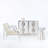 Anika Glass Top Pedestal End Table