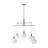 Sean Lavin Torian 6 Light Dining Room Chandelier With Milk Clear Glass Mix Shade-112738232-112738239-112738229