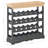 Wine Rack Wine Bottle Holder with Top Tray Floor Wine Cabinet Organizer-557733464