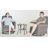 Allcot 2 - Person Outdoor Wicker Chairs with Side Table, All Weather High Back Rattan Chairs 2-Seater with Comfy Cushions-111806539