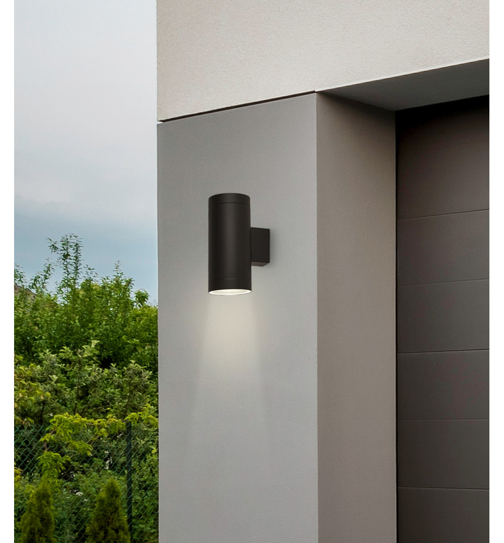 Rowton 2 - Bulb 20.2cm H Outdoor Armed Sconce with Dusk to Dawn
