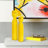 Kymoni Contemporary Glossy Yellow Slanted Top Ceramic Vase-276599398