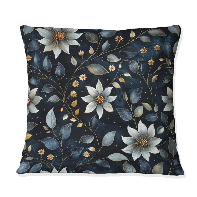 Coussin Sparkling Flower Glam II - Glam, H 18 po x H 18 po