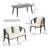 4 - Piece Outdoor Patio Sofa Seating Group With Cushions-1595261591-1595261587