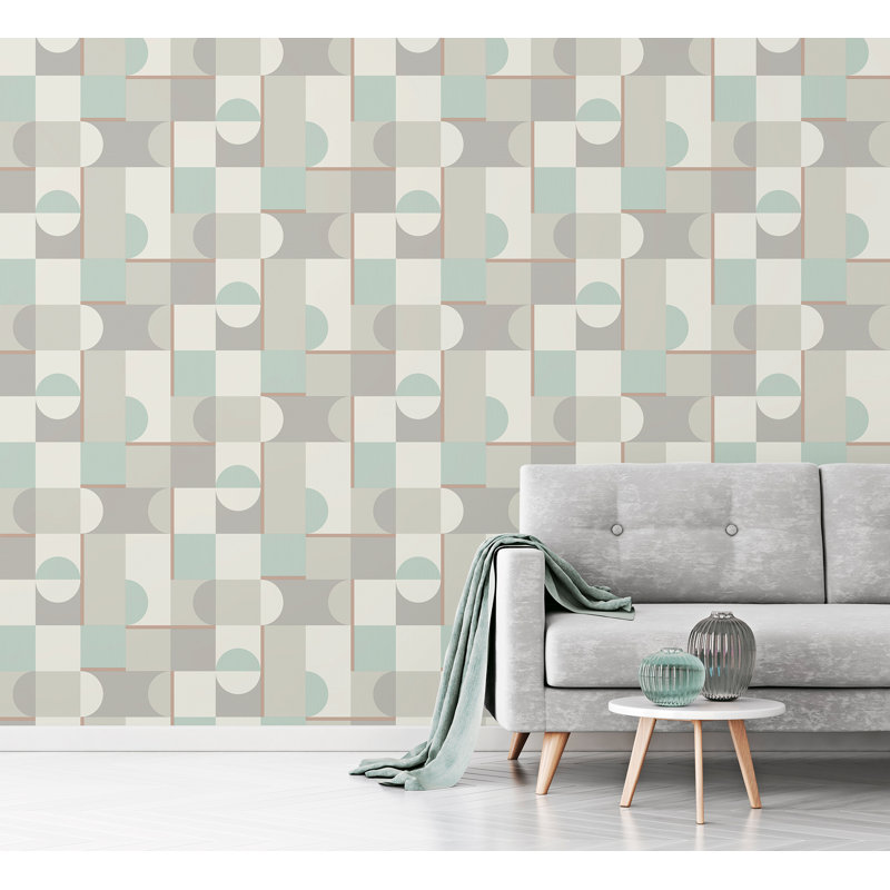 Rouleau de papier peint L 33 pi x l 20,5 po Christa, Vert