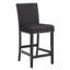 Tabouret de comptoir en velours de finition espresso 26 po-82941331