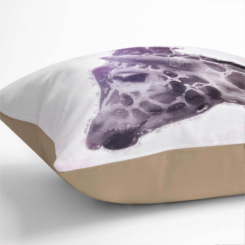 Square Throw Cushion, 55cm H x 55cm W x 20cm D, Stone