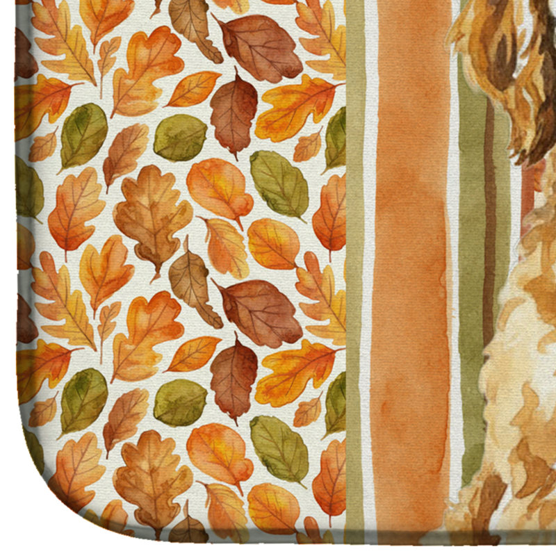 Goldendoodle Heirloom Fall Dish Drying Mat