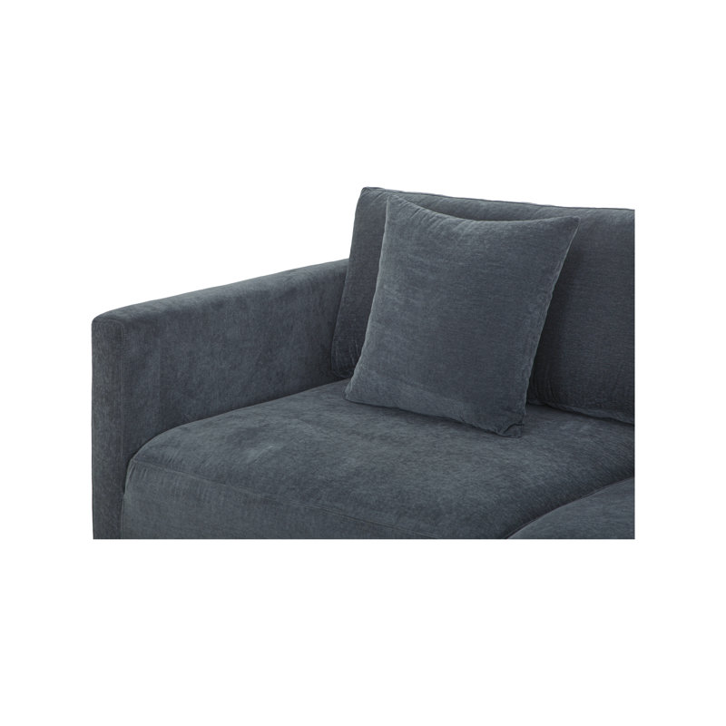 Canapé modulaire Margie bleu gauche, Orienté vers la gauche
