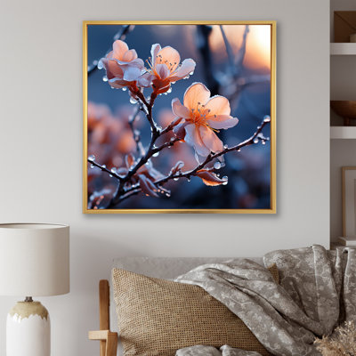 Hiver, fleurs de cerisier Blossoum IV - plantes et fleurs, art mural