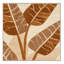 Tapis beige lavable à la machine à motif de feuilles de bananier à motifs géométriques modernes - reliure beige-102341210