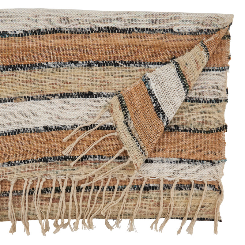 Cales Cotton Table Runner, Natural