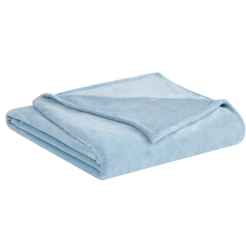 Couverture, Bleu pâle, Jeté